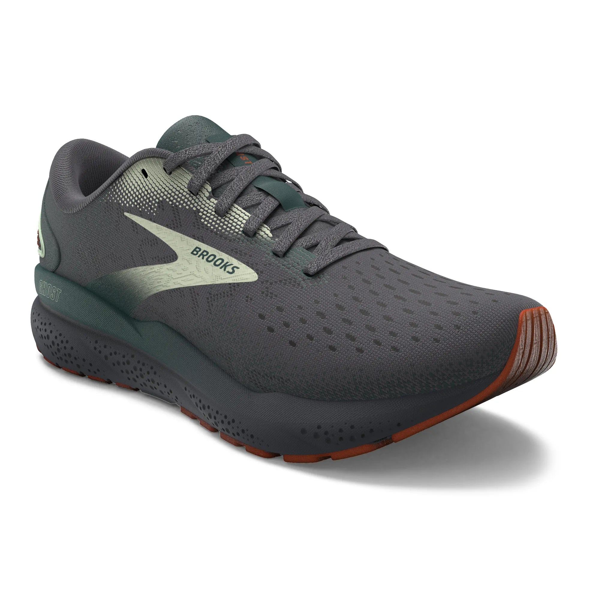 Brooks Ghost 16 Black Pearl/Green Men display picture 2