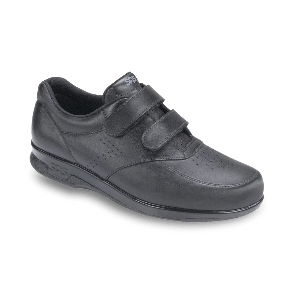 SAS VTO Velcro Walking Shoe Black Men display picture 1