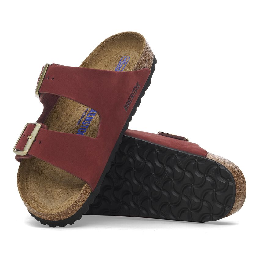 Birkenstock Arizona Soft Footbed Zinfandel Nubuck Leather Women's