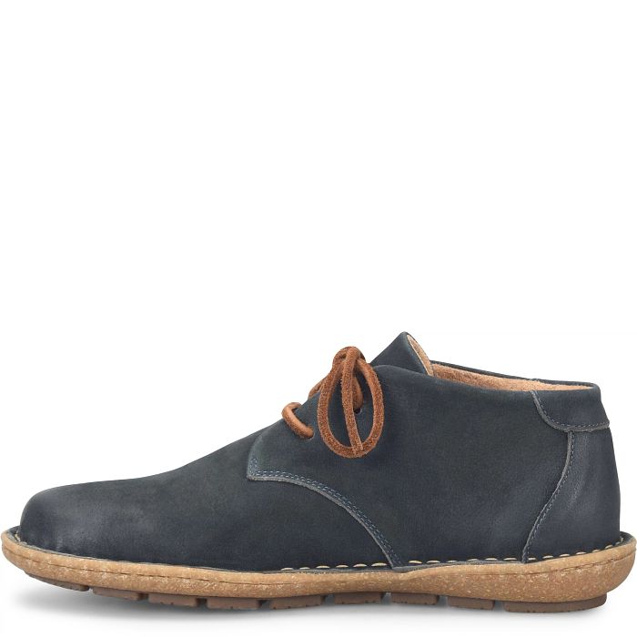 BORN Women's Naula II Bootie - Rustic Fold-Over Cuff Ankle Boot In Earthy Suede & Nubuck