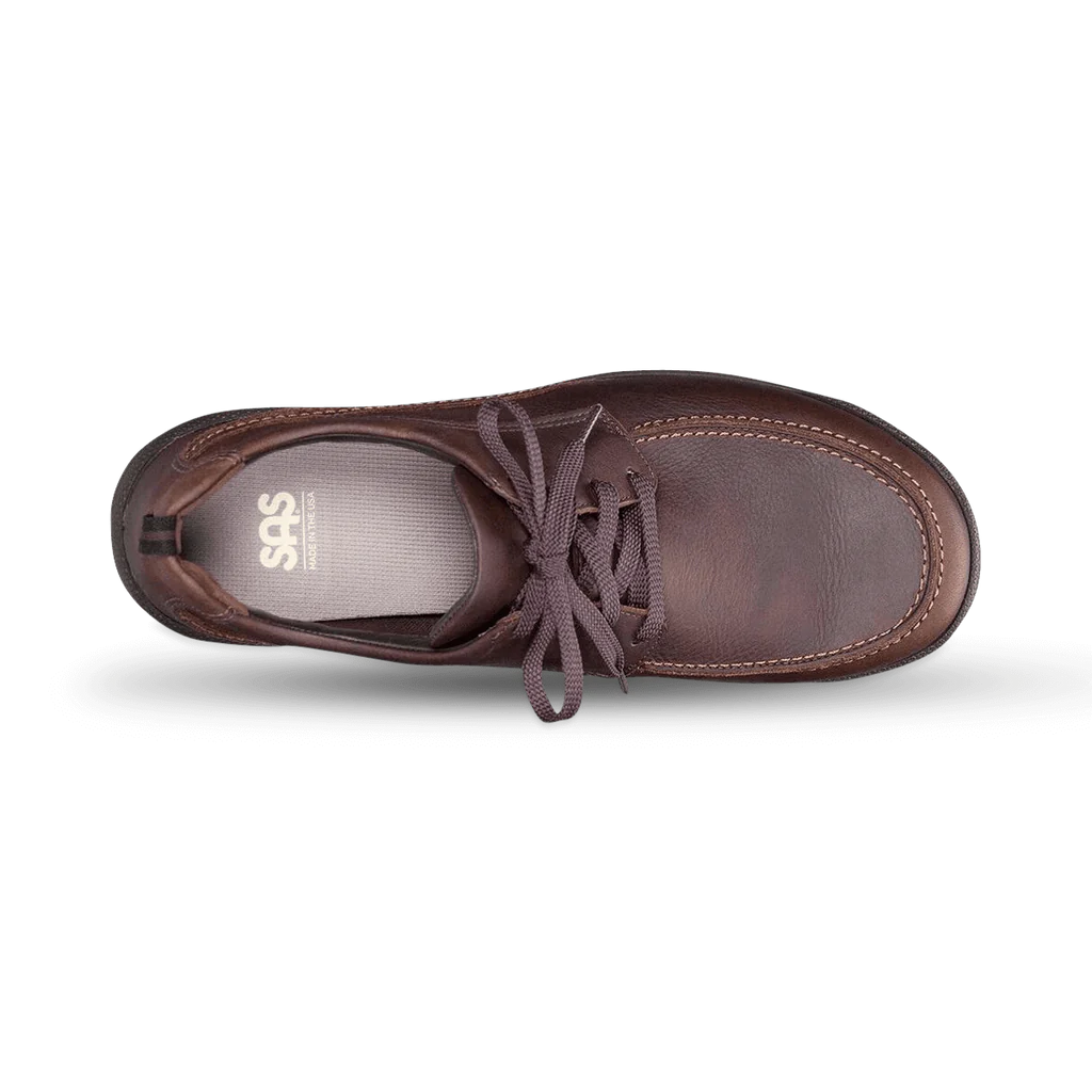 SAS Move On Lace Up Walking Shoe Brown Men display picture 1