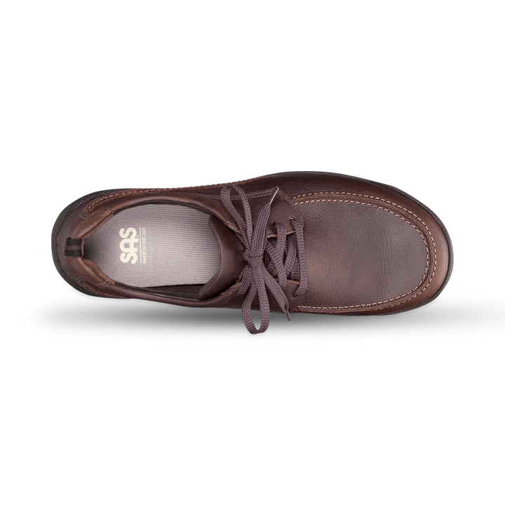 SAS Move On Lace Up Walking Shoe Brown Men display picture 3